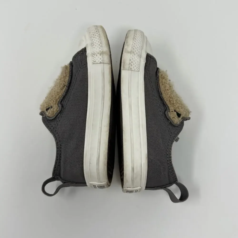 Converse Toddler Bear Slip-On Sneakers Gray Size 5